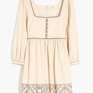 NWT Madewell Embroidered Mini Dress Sz 6